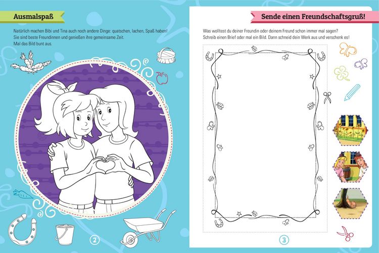 Produktbild: Bibi & Tina Mein &Uuml;berraschungs-R&auml;tselbuch I Ab 5 Jahren