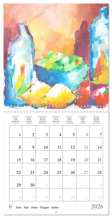 Produktbild: Oasis of calm - Finding silence in painted still life (Wall Calendar 2026 12 &times; 12 Inch) CALVENDO 12 Month Wall Calendar