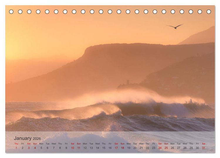 Produktbild: Beautiful Seascapes (Desk Calendar 2026 DIN A5 landscape), CALVENDO 12 Month DeskCalendar