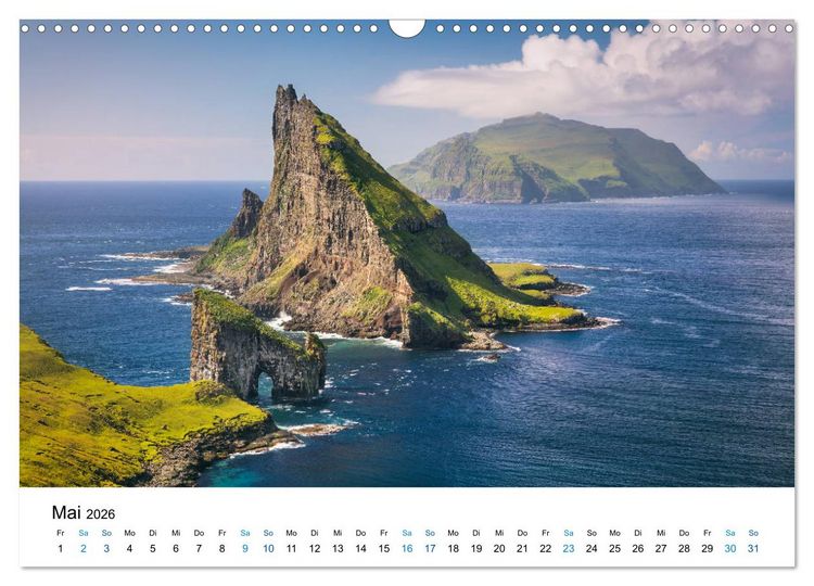 Produktbild: F&auml;r&ouml;er - Archipel im Nordmeer (Wandkalender 2026 DIN A3 quer), CALVENDO Monatskalender