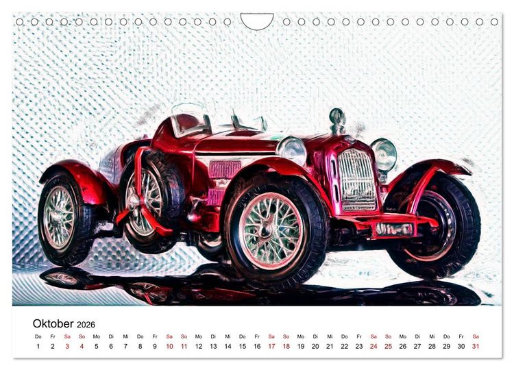 Produktbild: Cars'n'Arts - Digital Artwork von Jean-Louis Glineur (Wandkalender 2026 DIN A4 quer), CALVENDO Monatskalender