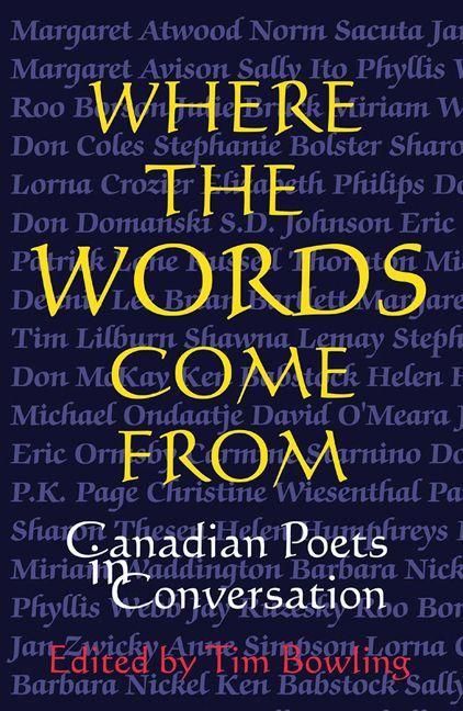Produktbild: Where the Words Come from: Canadian Poets in Conversation