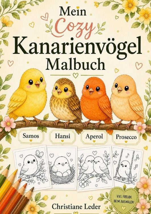 Produktbild: Mein Cozy Kanarienv&ouml;gel Malbuch