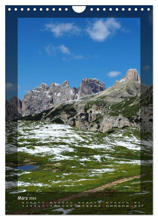 Produktbild: Bergwelten Wandkalender (Wandkalender 2026 DIN A4 hoch), CALVENDO Monatskalender
