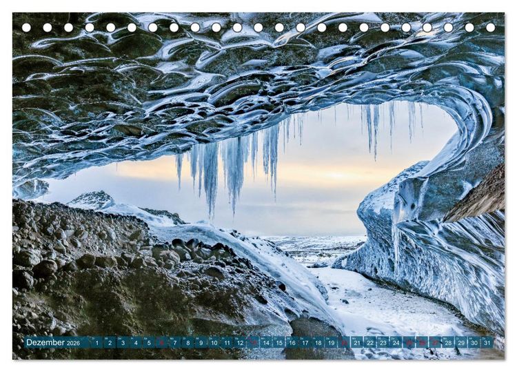 Produktbild: Island - Reise in eine andere Welt (Tischkalender 2026 DIN A5 quer), CALVENDO Monatskalender
