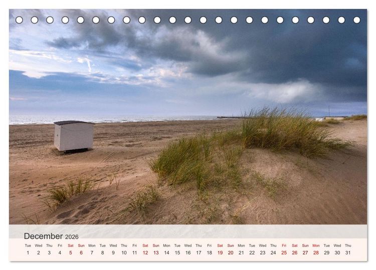 Produktbild: The Charm of Denmark's North Sea (Desk Calendar 2026 DIN A5 landscape), CALVENDO 12 Month DeskCalendar