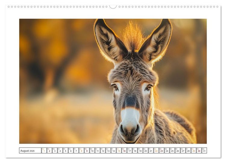 Produktbild: Lustige Eselgeschichten (Wandkalender 2026 DIN A2 quer), CALVENDO Monatskalender