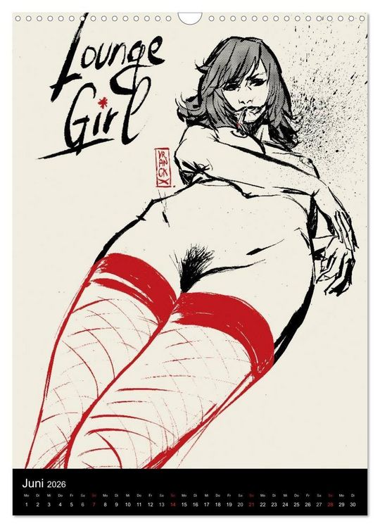 Produktbild: Les femmes de Gilles 2 by Gilles Vranckx - 12 Frauen-Illustrationen von dem Belgischen K&uuml;nstler Gilles Vranckx (Wandkalender 2026 DIN A3 hoch), CALVENDO Monatskalender