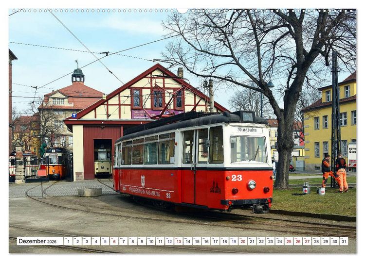 Produktbild: LOWA-Stra&szlig;enbahnen Naumburg-Gera-Sta&szlig;furt-Frankfurt/Oder (Wandkalender 2026 DIN A2 quer), CALVENDO Monatskalender
