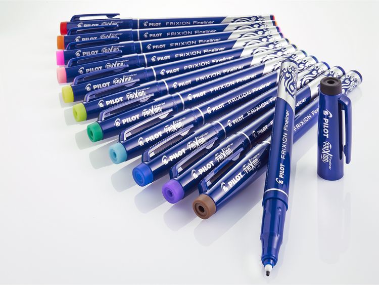 Produktbild: PILOT Faserschreiber FriXion Set2Go, 4er Etui (schwarz, blau, rot, gr&uuml;n)