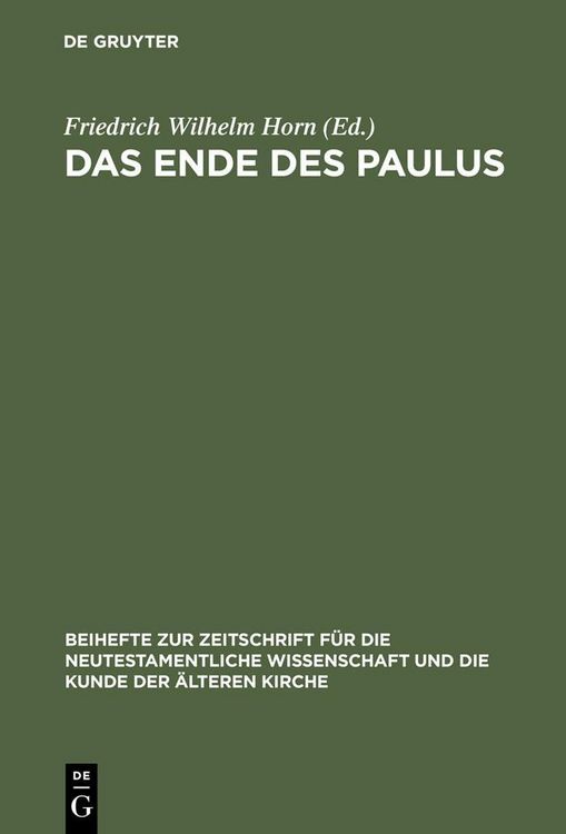 Produktbild: Das Ende des Paulus
