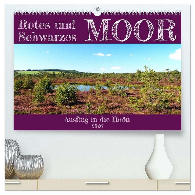 Produktbild: Rotes und Schwarzes Moor (hochwertiger Premium Wandkalender 2026 DIN A2 quer), Kunstdruck in Hochglanz