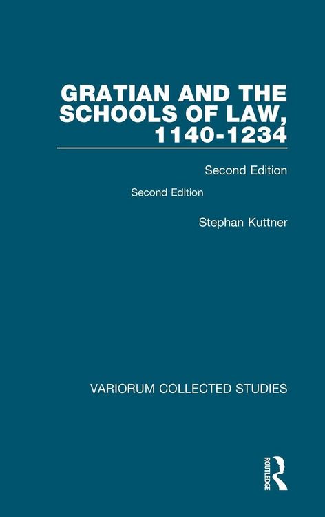 Produktbild: Gratian and the Schools of Law, 1140-1234
