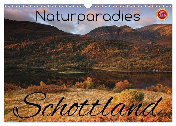 Produktbild: Naturparadies Schottland (Wandkalender 2026 DIN A3 quer), CALVENDO Monatskalender