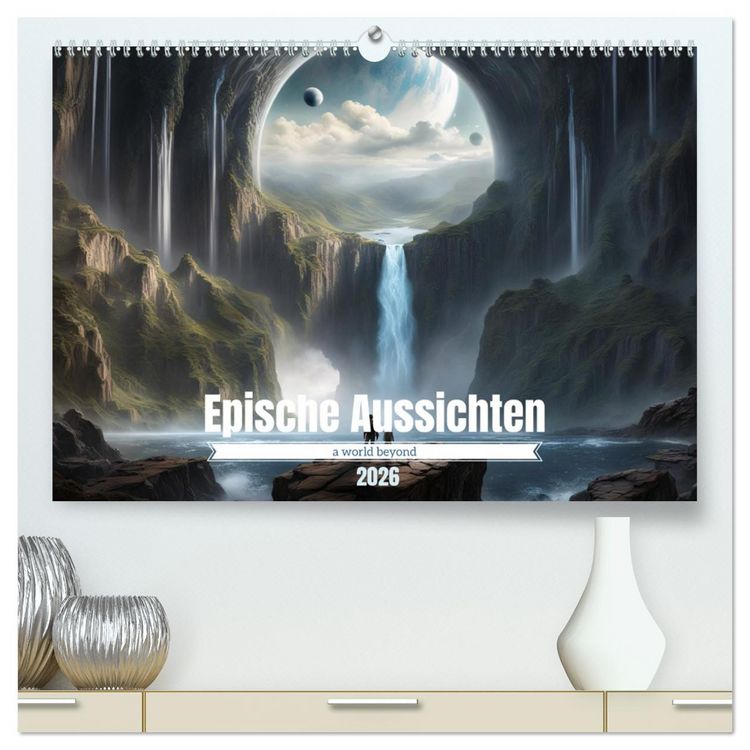 Produktbild: Epische Aussichten (hochwertiger Premium Wandkalender 2026 DIN A2 quer), Kunstdruck in Hochglanz