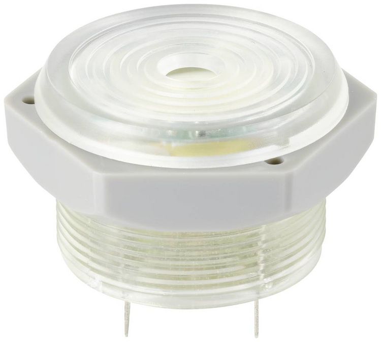 Produktbild: TRU COMPONENTS TC-10475832 Piezo-Signalgeber Ger&auml;usch-Entwicklung: 95 dB Spannung: 12 V/DC Dauerton, blaue LED 1 St.