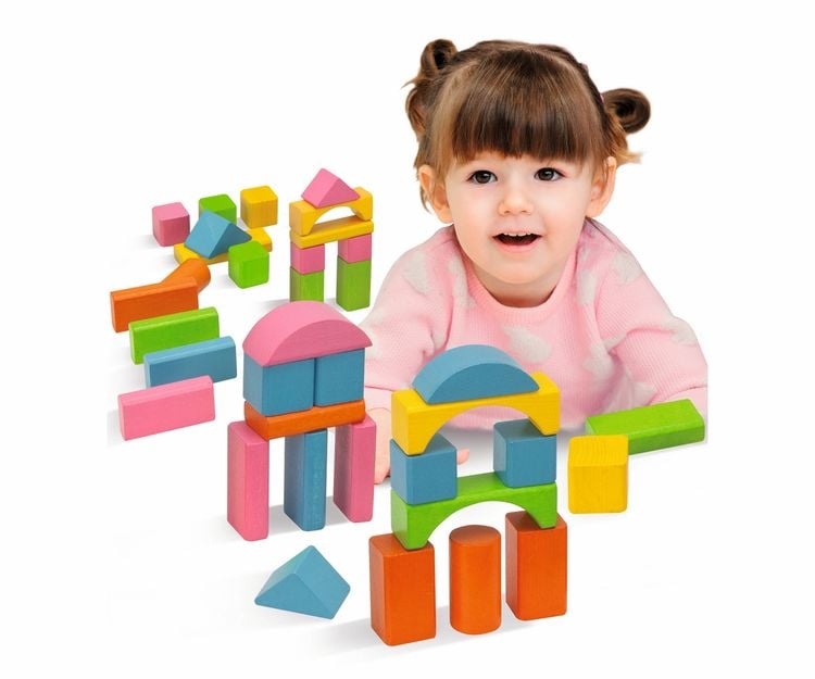 Produktbild: Eichhorn Bunte Holzbausteine
