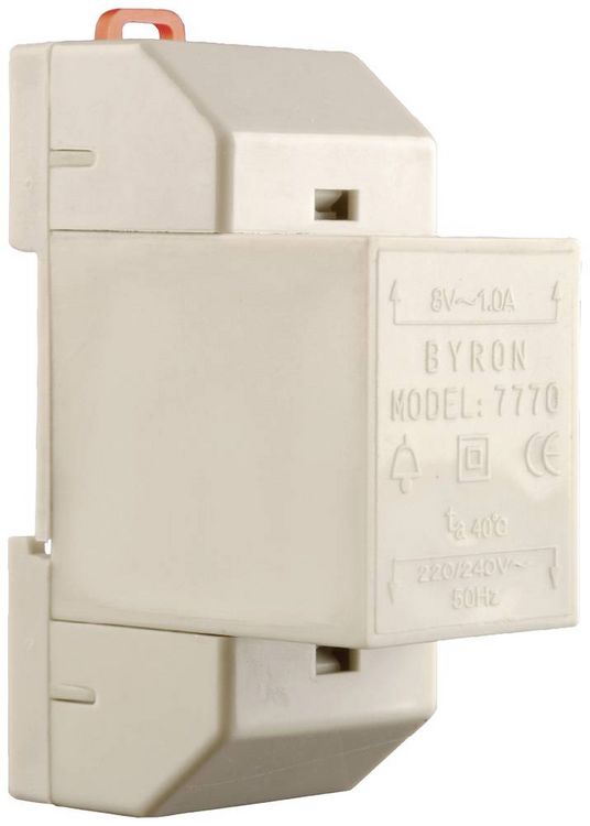 Produktbild: Byron 00.640.99 T&uuml;rsprechanlagen-Zubeh&ouml;r Hutschienen-Transformator Wei&szlig;