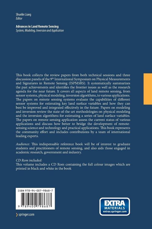 Produktbild: Advances in Land Remote Sensing