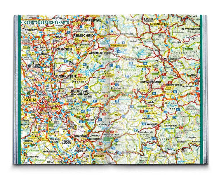 Produktbild: KOMPASS Wanderf&uuml;hrer Bergisches Land, Naturpark zwischen Rhein und Sauerland, 60 Touren
