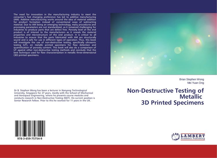Produktbild: Non-Destructive Testing of Metallic 3D Printed Specimens