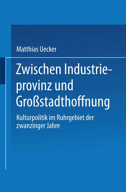 Produktbild: Zwischen Industrieprovinz und Gro&szlig;stadthoffnung
