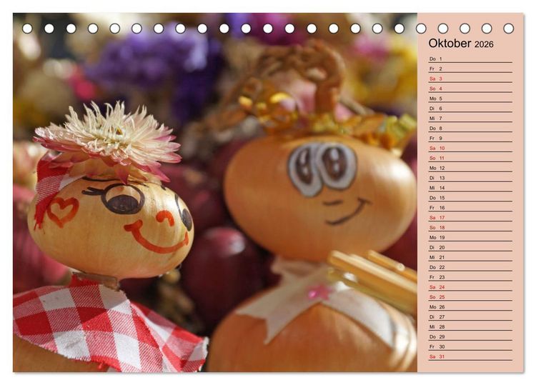 Produktbild: In Weimar ist Zwiebelmarkt (Tischkalender 2026 DIN A5 quer), CALVENDO Monatskalender