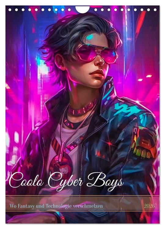 Produktbild: Coole Cyber Boys (Wandkalender 2026 DIN A4 hoch), CALVENDO Monatskalender
