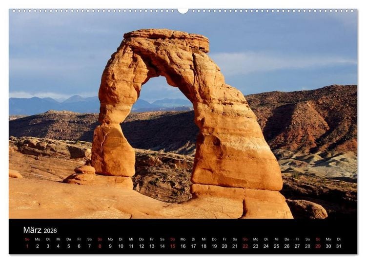 Produktbild: USA-S&uuml;dwesten von seiner sch&ouml;nsten Seite 2026 (Wandkalender 2026 DIN A2 quer), CALVENDO Monatskalender