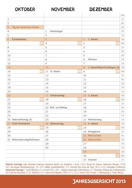 Produktbild: Sheepworld Terminkalender A6 2013