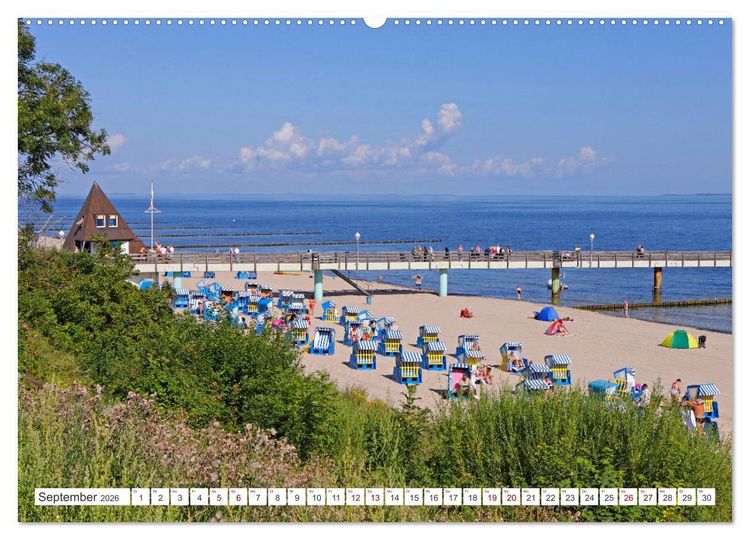 Produktbild: Insel Usedom - Wellen, Strand und mehr (hochwertiger Premium Wandkalender 2026 DIN A2 quer), Kunstdruck in Hochglanz