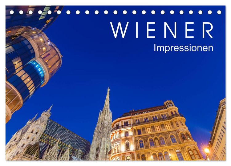 Produktbild: W I E N E R Impressionen (Tischkalender 2026 DIN A5 quer), CALVENDO Monatskalender