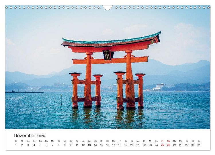 Produktbild: Japan - Land der Kontraste (Wandkalender 2026 DIN A3 quer), CALVENDO Monatskalender