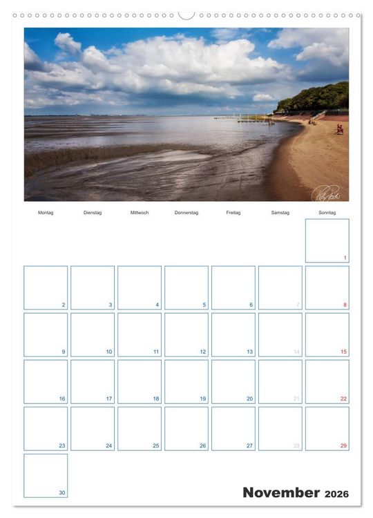 Produktbild: Friesland - Nordseebad Dangast (hochwertiger Premium Wandkalender 2026 DIN A2 hoch), Kunstdruck in Hochglanz