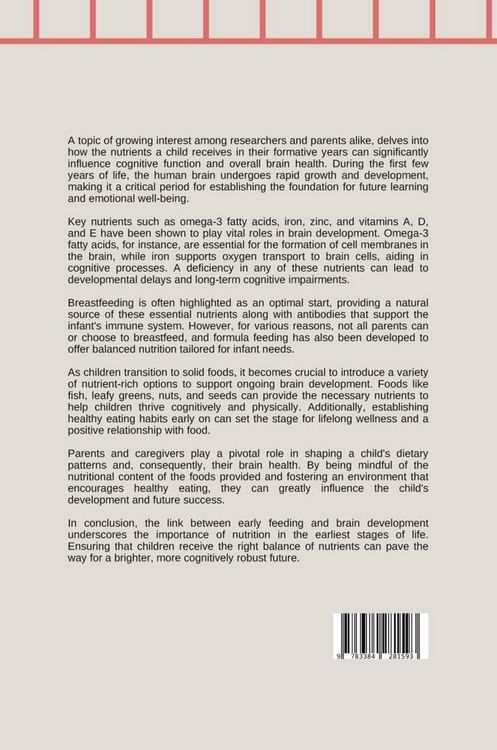 Produktbild: Nourishing Minds: The Link Between Early Feeding and Brain Development