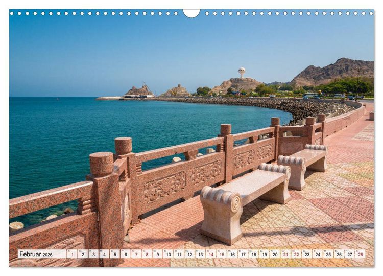 Produktbild: Entlang der K&uuml;ste von Muscat (Wandkalender 2026 DIN A3 quer), CALVENDO Monatskalender