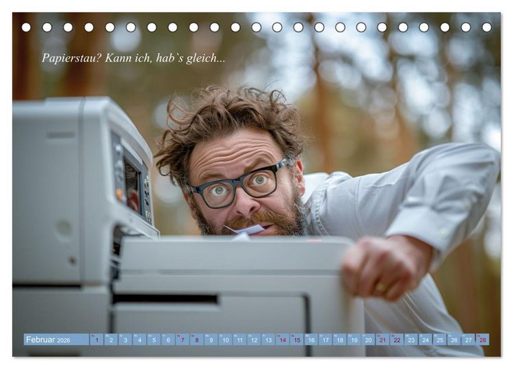 Produktbild: Ich liebe jeden Tag im B&uuml;ro (Tischkalender 2026 DIN A5 quer), CALVENDO Monatskalender
