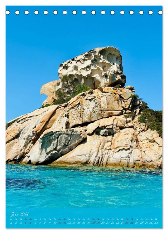 Produktbild: Sardinien - das ganze Jahr Urlaubsgef&uuml;hl (Tischkalender 2026 DIN A5 hoch), CALVENDO Monatskalender
