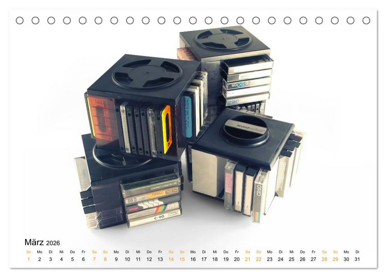 Produktbild: Audio Tapes (Tischkalender 2026 DIN A5 quer), CALVENDO Monatskalender