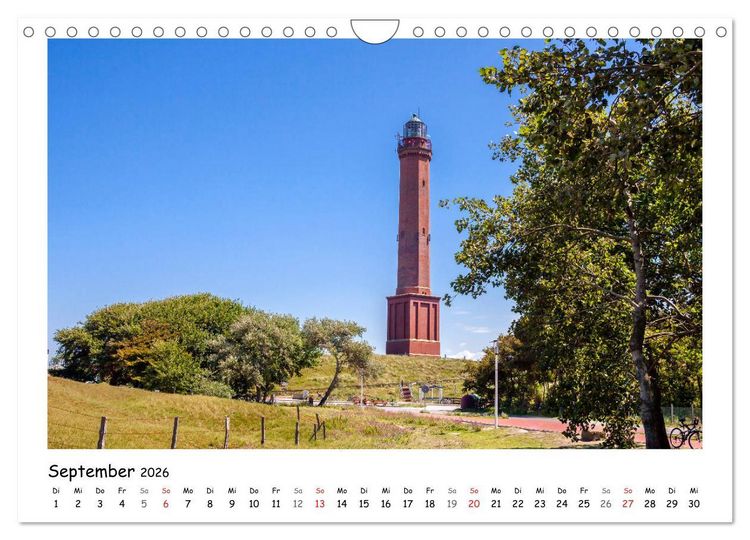 Produktbild: Norderney. Meine ostfriesische Insel (Wandkalender 2026 DIN A4 quer), CALVENDO Monatskalender