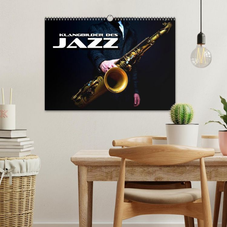 Produktbild: Klangbilder des Jazz (Wandkalender 2026 DIN A3 quer), CALVENDO Monatskalender
