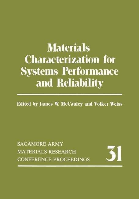 Produktbild: Materials Characterization for Systems Performance and Reliability