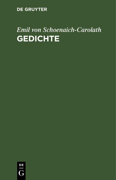 Produktbild: Gedichte