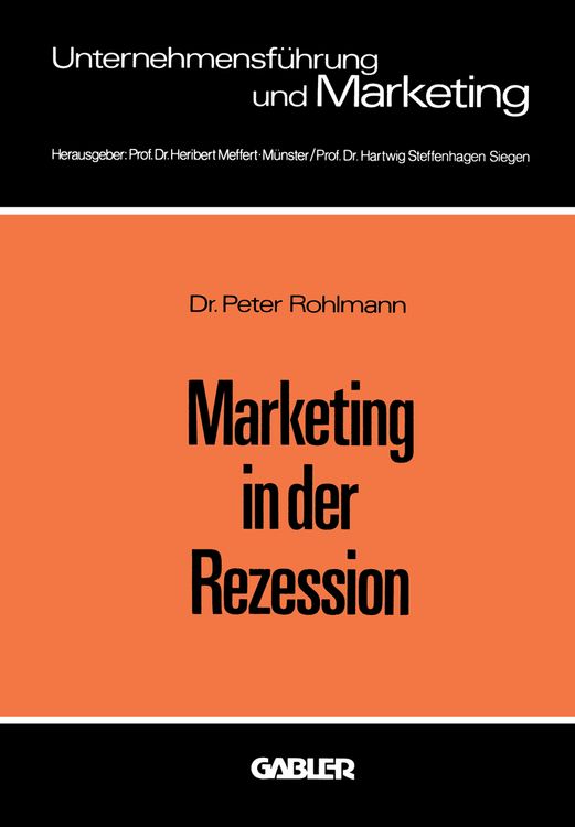 Produktbild: Marketing in der Rezession