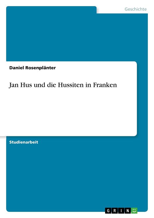 Produktbild: Jan Hus und die Hussiten in Franken