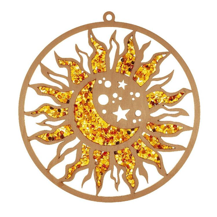 Produktbild: Bernstein Suncatcher Sonne Mond und Sterne
