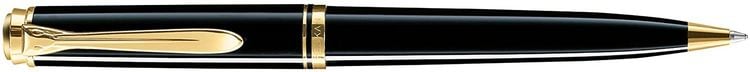 Produktbild: Pelikan Kugelschreiber Souver&auml;n&reg; K600, Edelharz, 24-Karat vergoldete Zierelemente, Drehmechanik, Schwarz