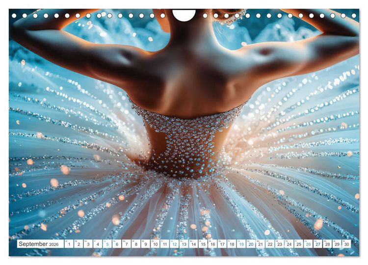 Produktbild: Ballerinas in Diamanten (Wandkalender 2026 DIN A4 quer), CALVENDO Monatskalender