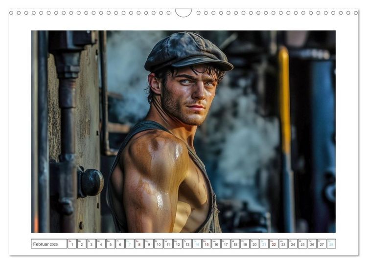 Produktbild: Mit Volldampf in dein Herz (Wandkalender 2026 DIN A3 quer), CALVENDO Monatskalender