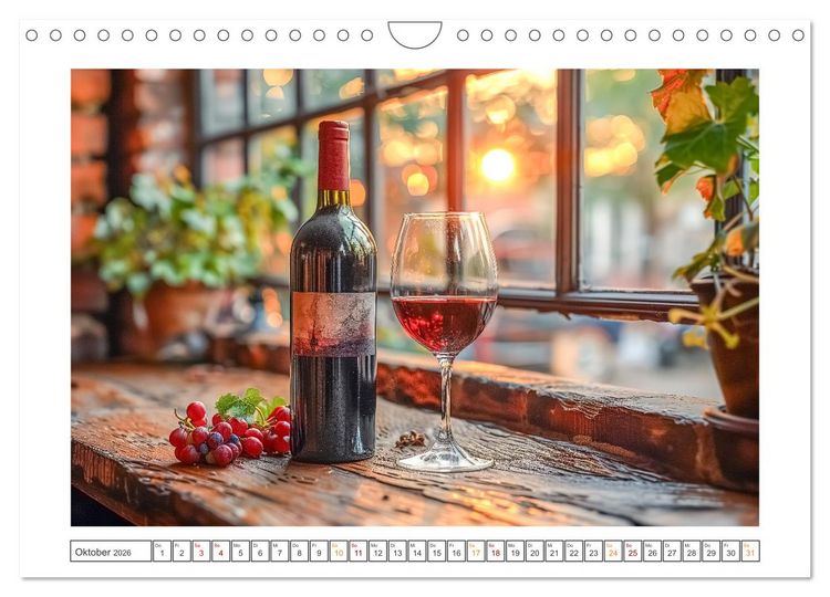 Produktbild: Der Weingenie&szlig;er (Wandkalender 2026 DIN A4 quer), CALVENDO Monatskalender